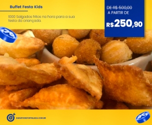 Buffet Festa Kids Semana da Crianca Festa Completa Salgados Fritos na hora para a criancada Oferta